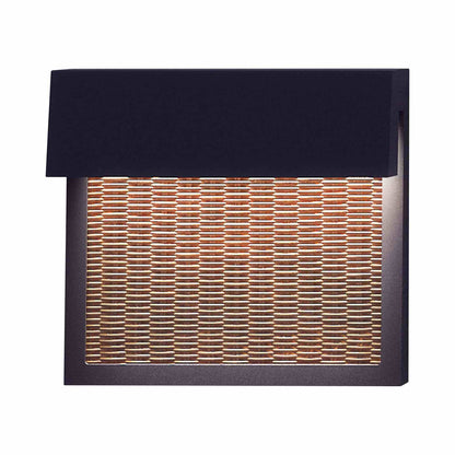 Sisal Outdoor LED Wall Light in Brown.