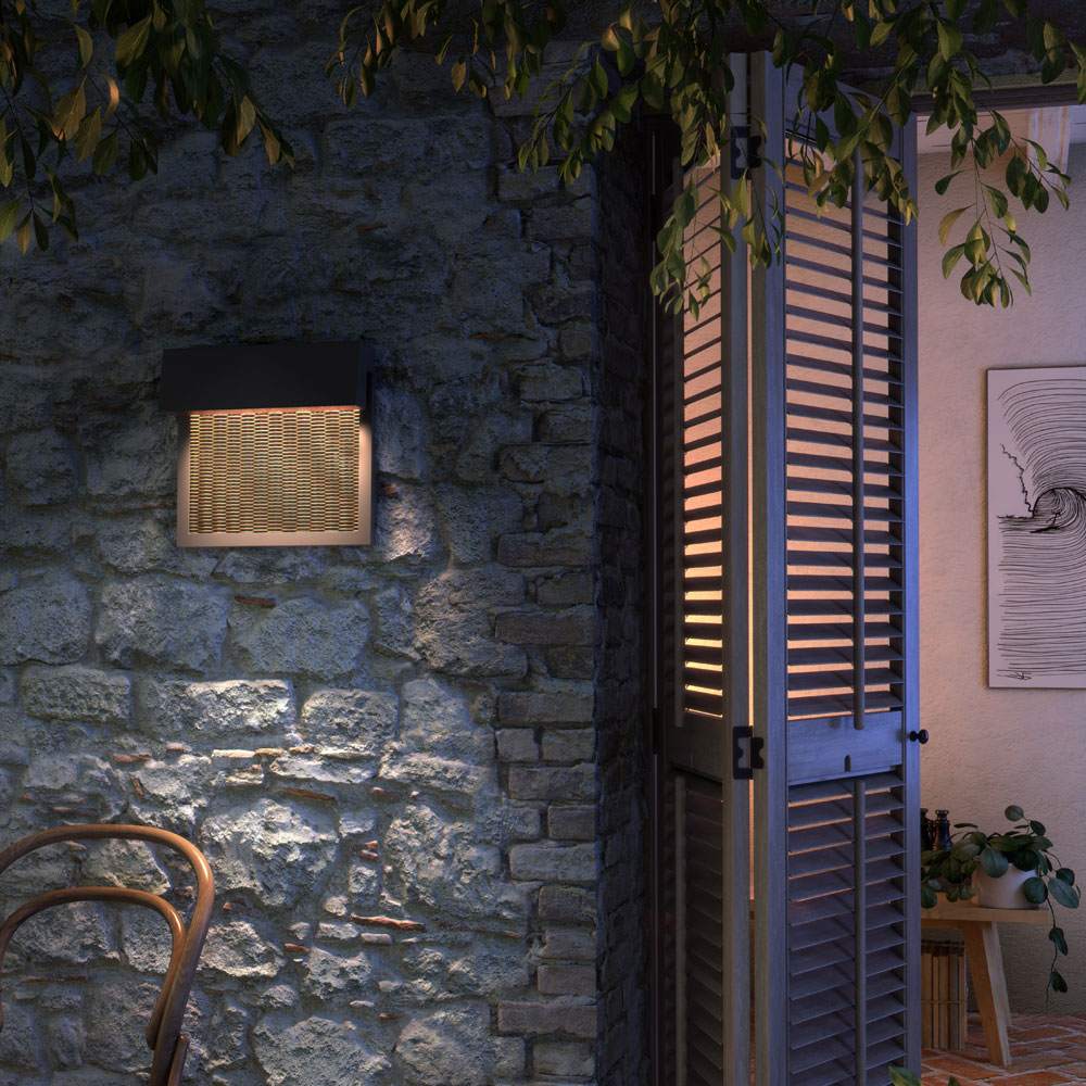 Sisal Outdoor LED Wall Light in Outside Area.