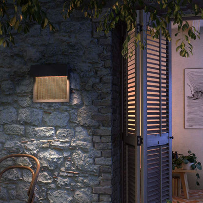 Sisal Outdoor LED Wall Light in Outside Area.