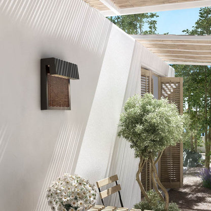 Sisal Outdoor LED Wall Light in Outside Area.