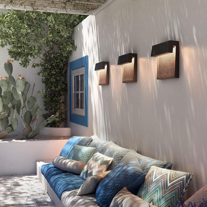 Sisal Outdoor LED Wall Light in Outside Area.