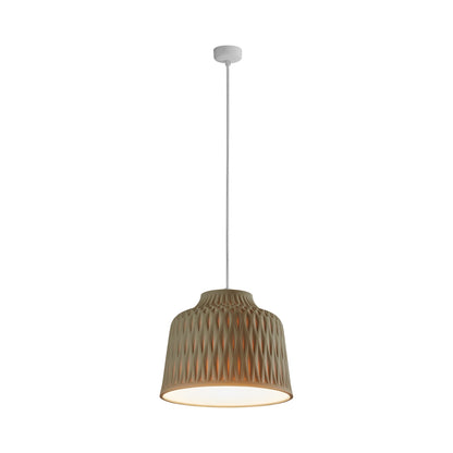 Soft Pendant Light in Olive Grey.