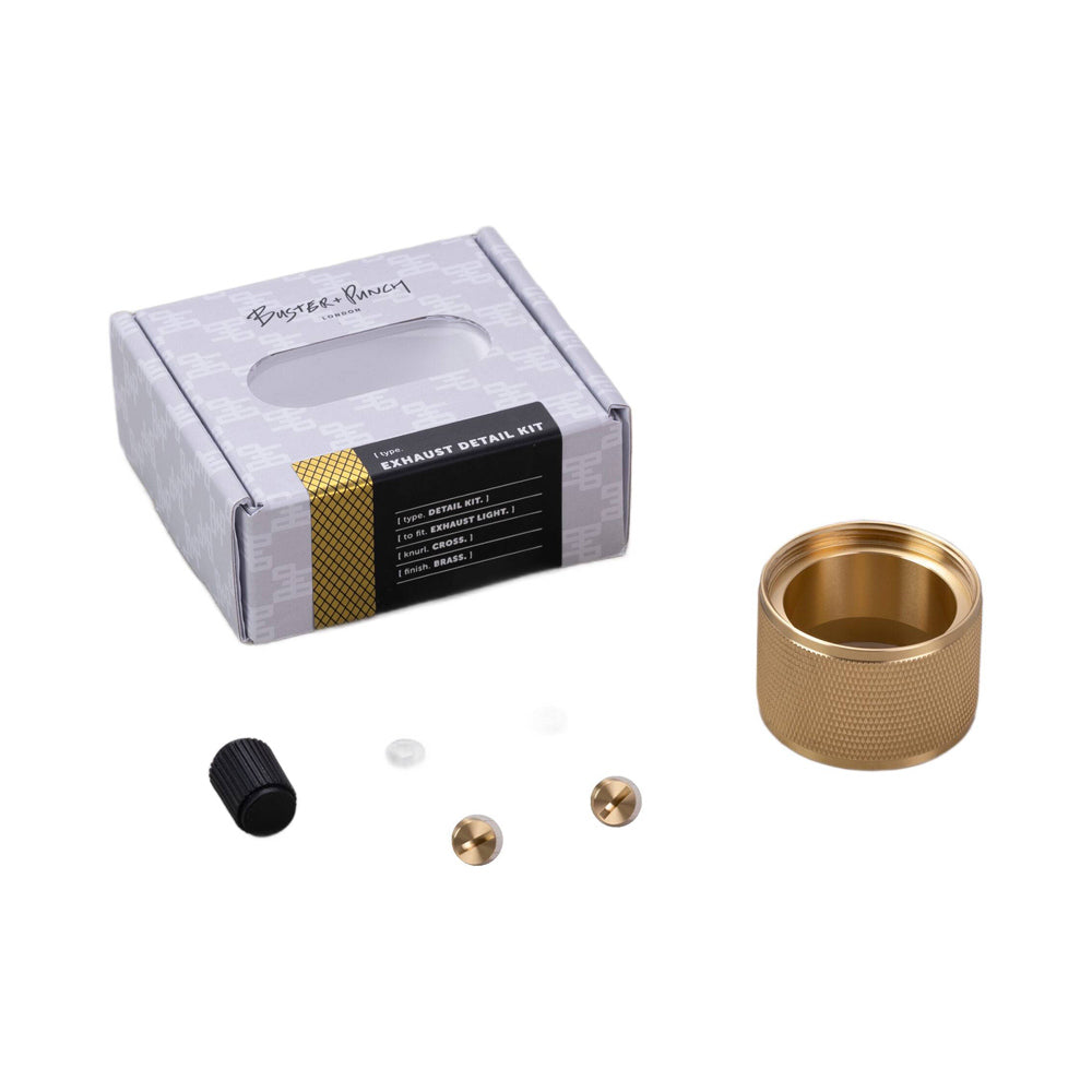 Exhaust Detail Kit in Brass (Cross)