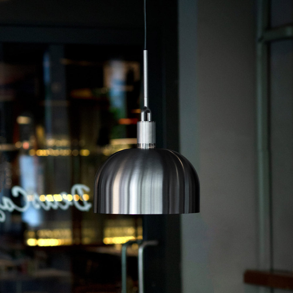 Forked Shade Pendant Light in living room.