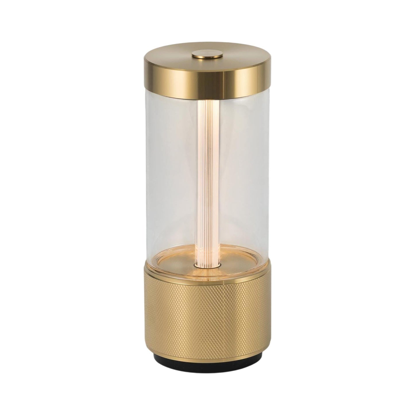 Takeout LED Portable Table Lamp in Brass.