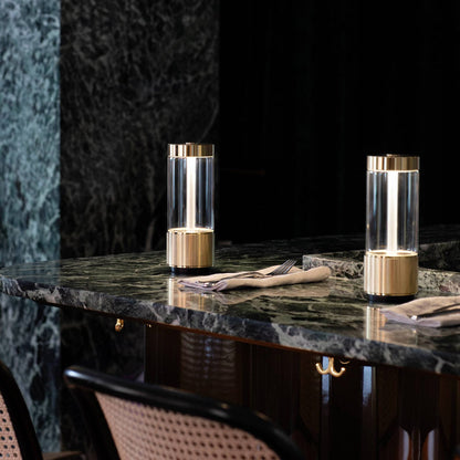 Takeout LED Portable Table Lamp in dining room.