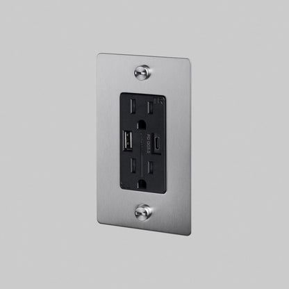 1G Combination Duplex Outlet with USB-A and USB-C Ports in Detail.