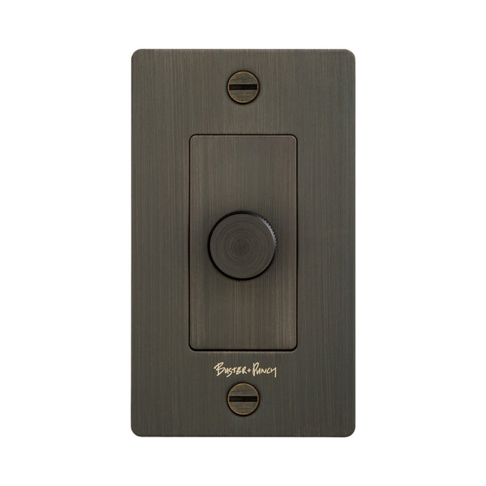 1G Dimmer Switch in Smoked Bronze (Logo).