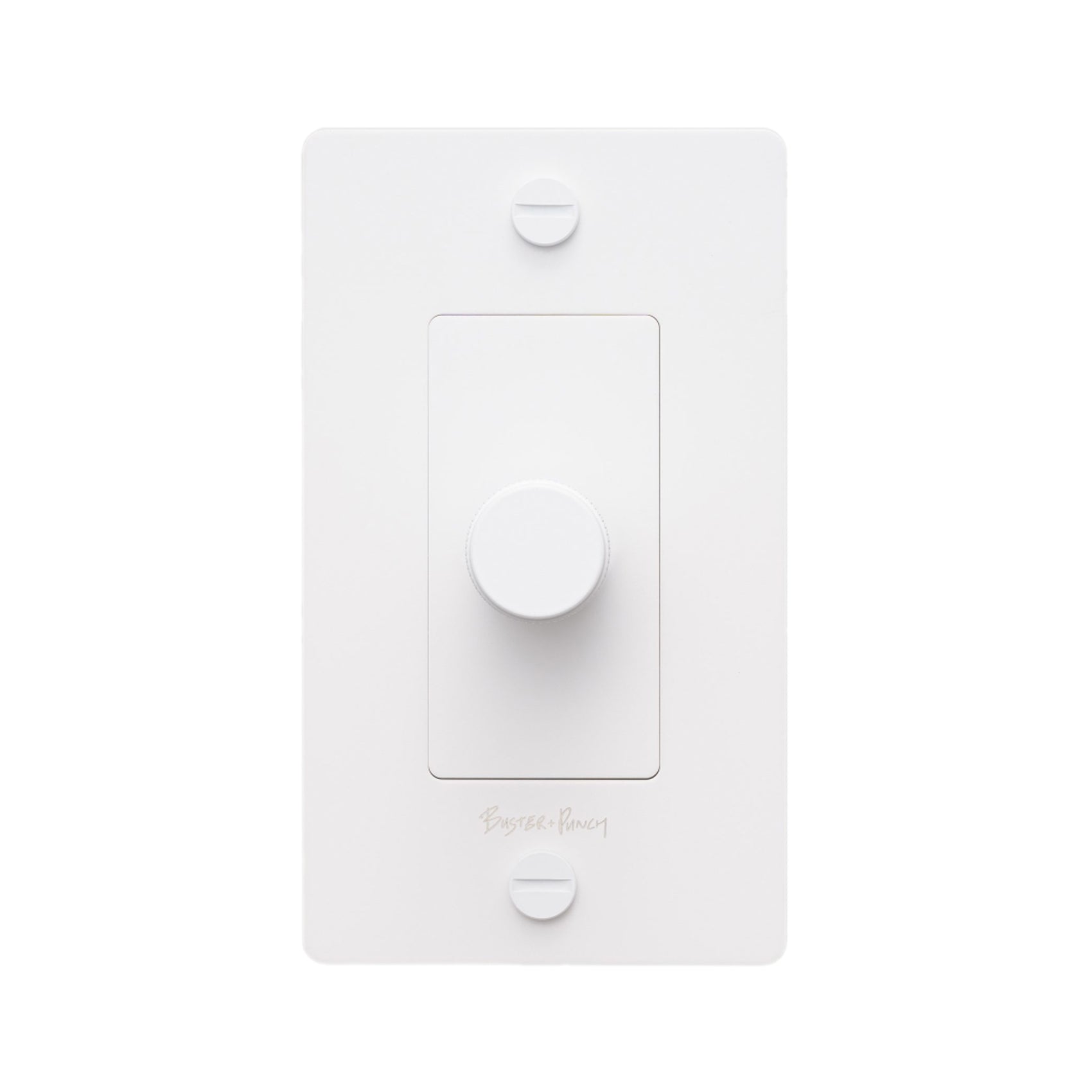 1G Dimmer Switch in White (Logo).
