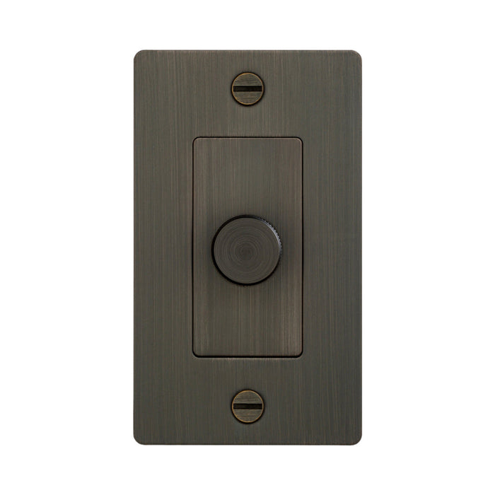 1G Dimmer Switch in Smoked Bronze (Without Logo).