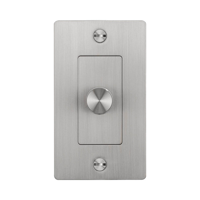 1G Dimmer Switch in Steel (Without Logo).