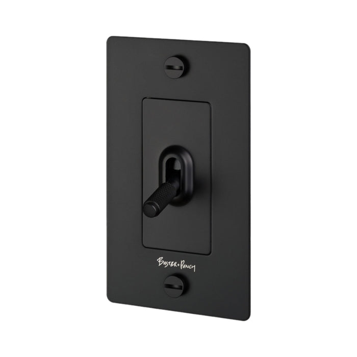 1G Toggle Switch in Black (Logo).