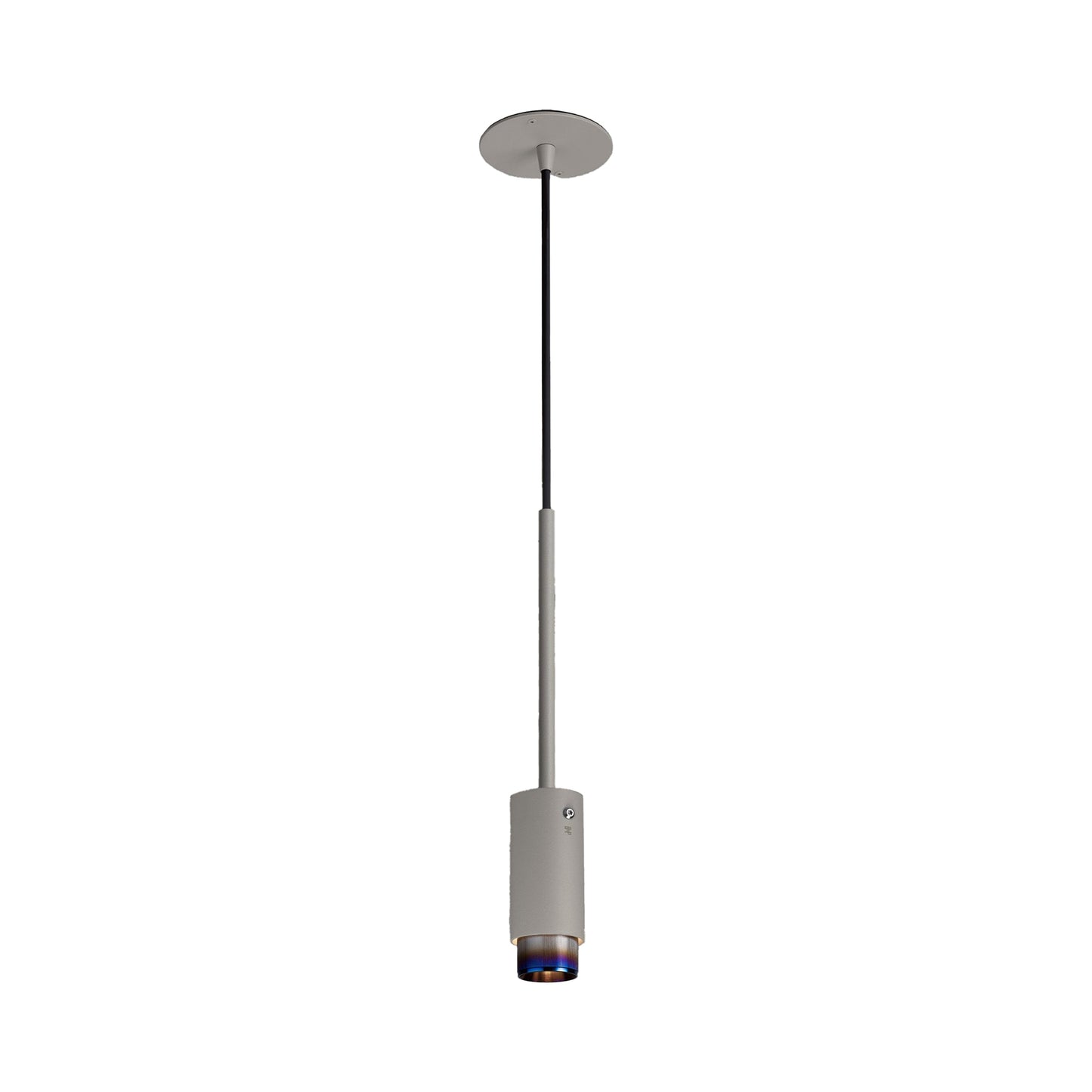 Exhaust Pendant Light in Stone/Burnt Steel (Linear).