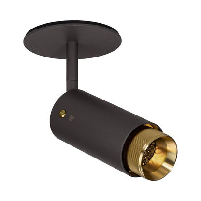 Exhaust Spot Light in Graphite/Brass (Linear).