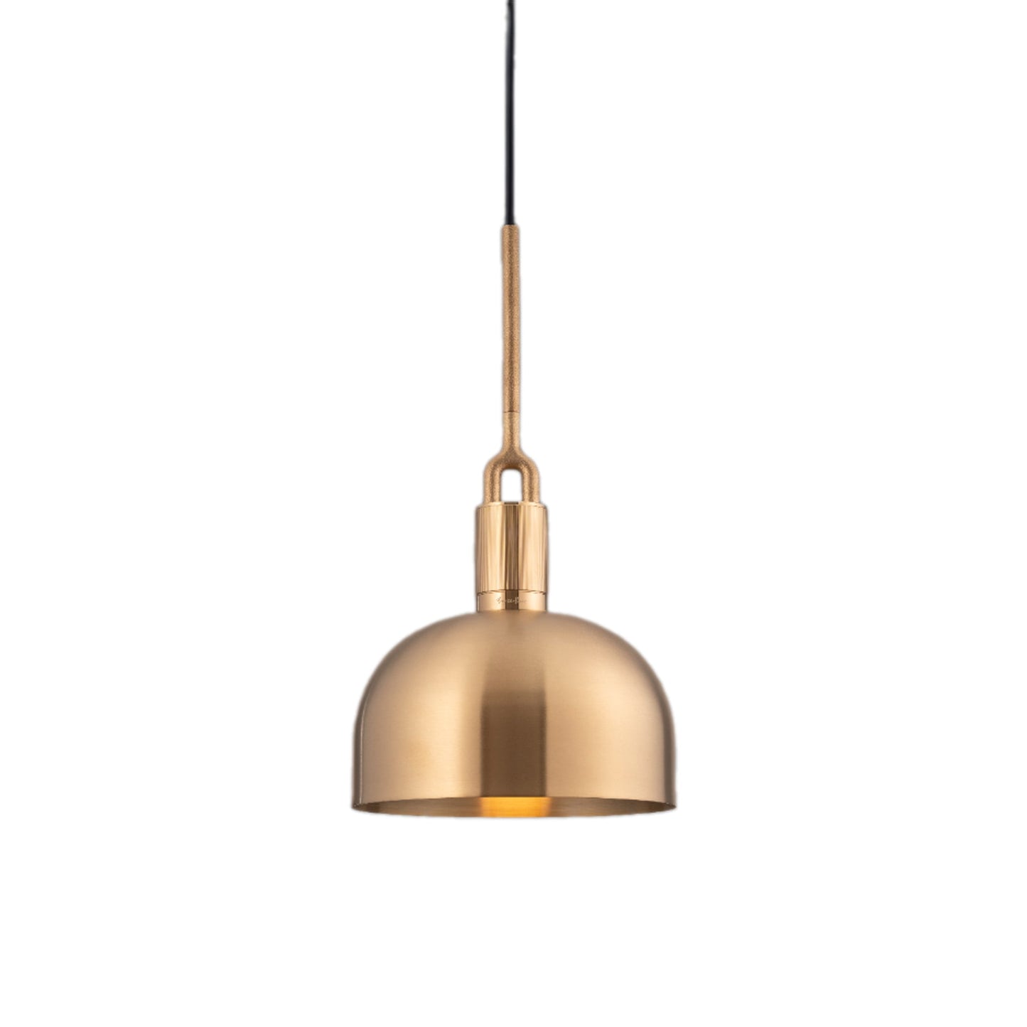 Forked Shade Pendant Light in Brass (Medium).