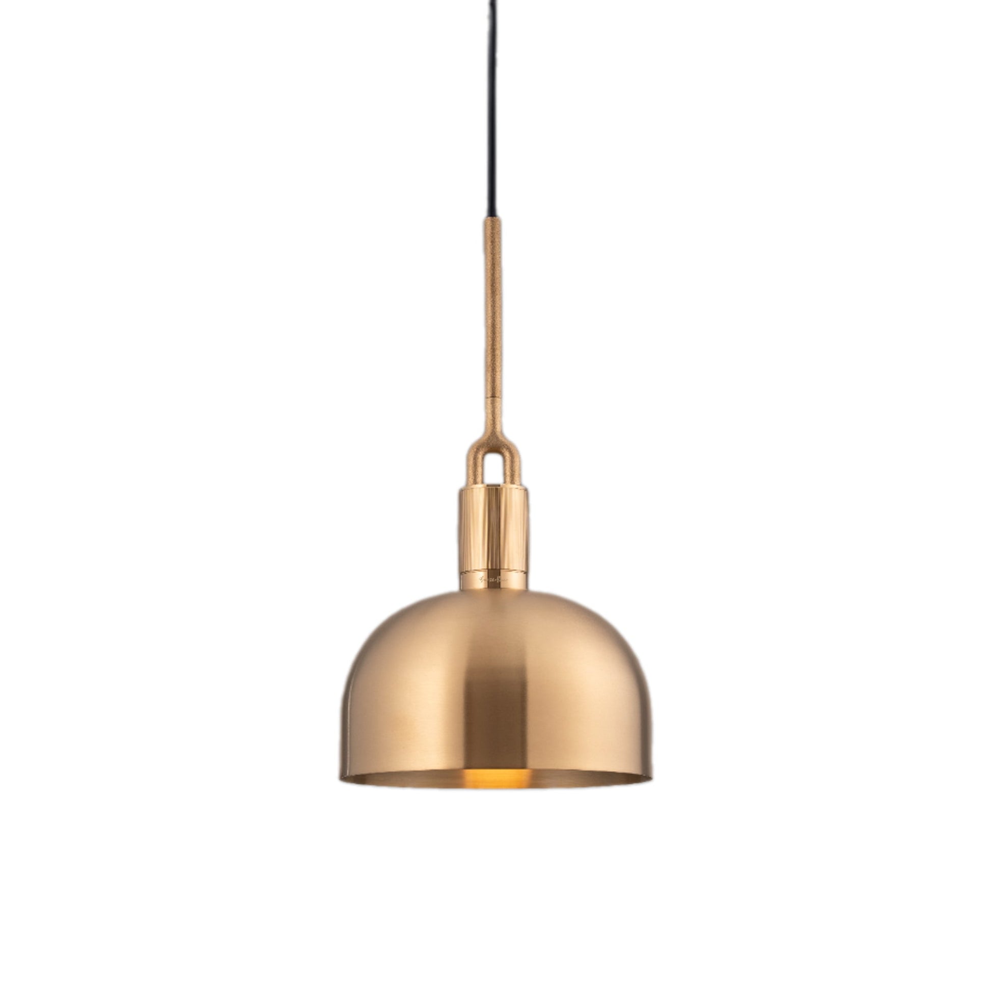 Forked Shade Pendant Light in Brass (Medium).