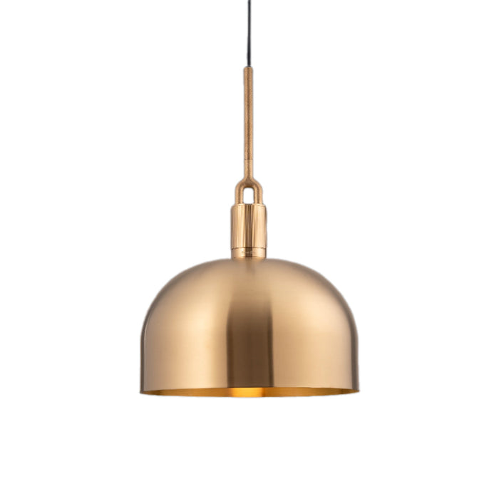 Forked Shade Pendant Light in Brass (Large).