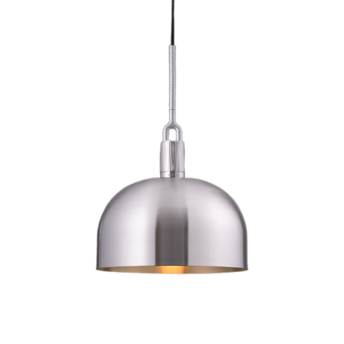 Forked Shade Pendant Light in Steel (Large).