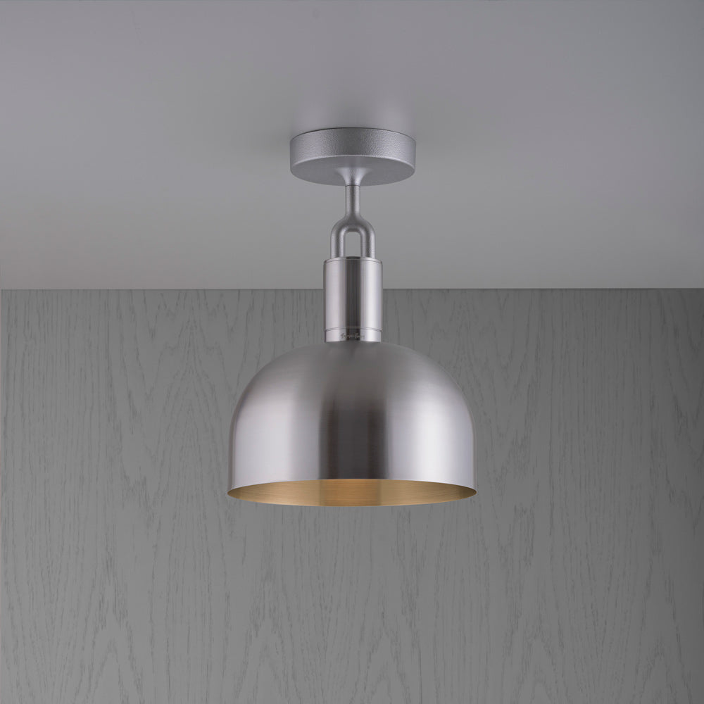 Forked Shade Semi Flush Mount Ceiling Light in Detail.