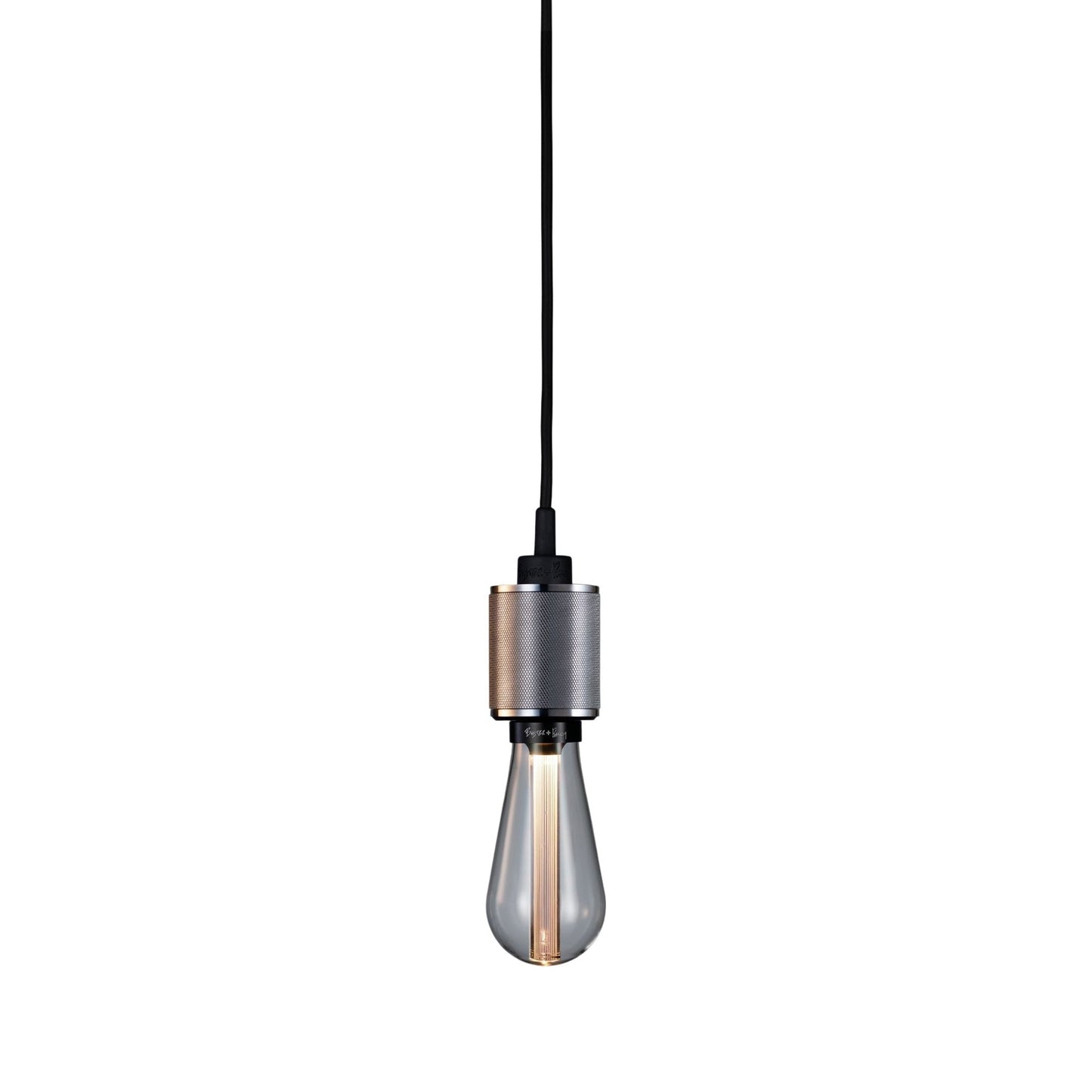 Heavy Metal Pendant Light in Steel (Cross-knurl).