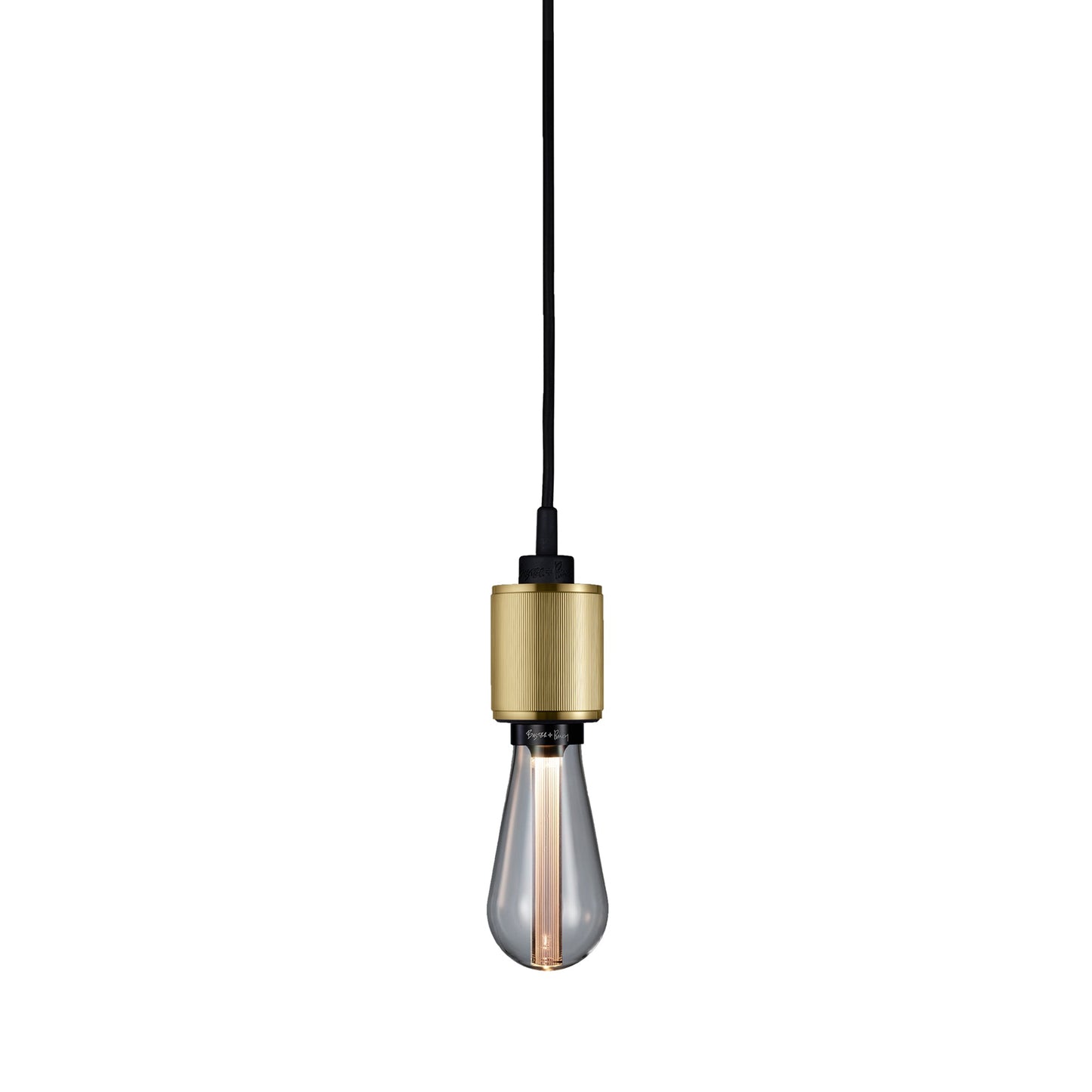 Heavy Metal Pendant Light in Black (Linear-knurl).