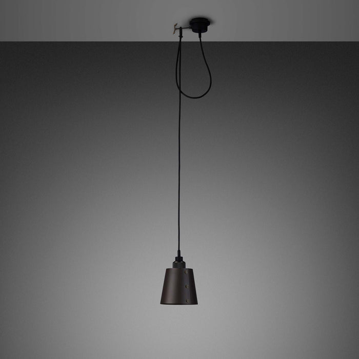 Hooked Pendant Light in Graphite/Smoked Bronze (Small).