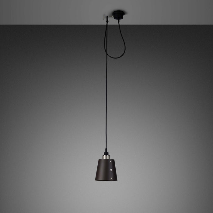 Hooked Pendant Light in Graphite/Steel (Small).