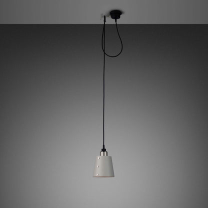 Hooked Pendant Light in Stone/Steel (Small).