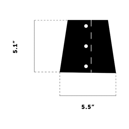 Hooked Shade - line drawing.