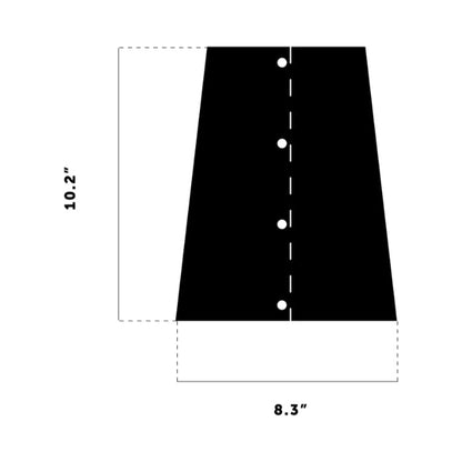 Hooked Shade - line drawing.