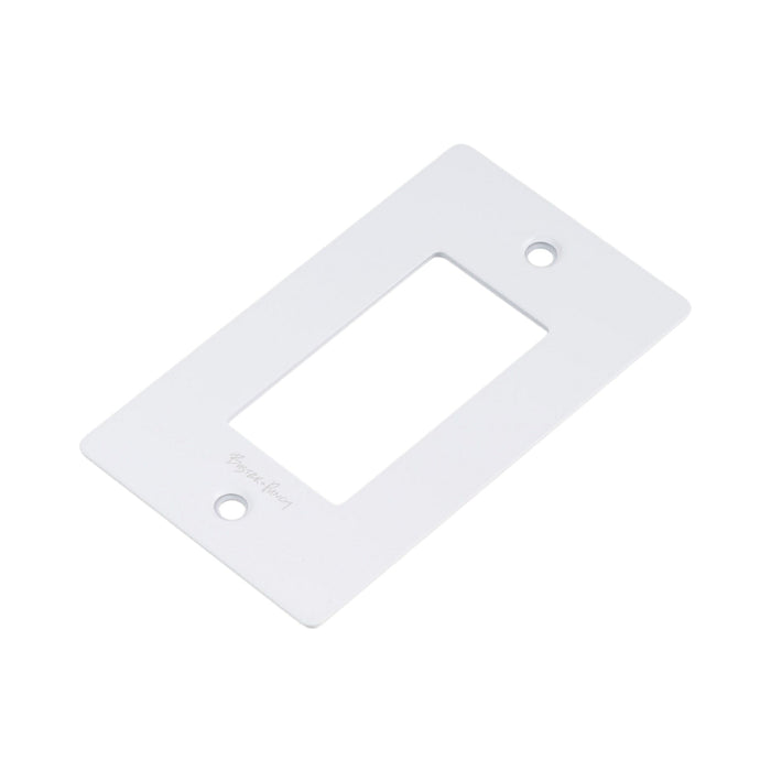 Wall Plate in White/Logo (1-Gang).
