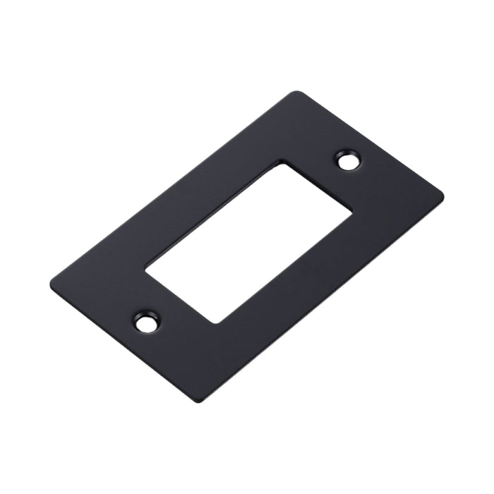 Wall Plate in Black/Without Logo (1-Gang).