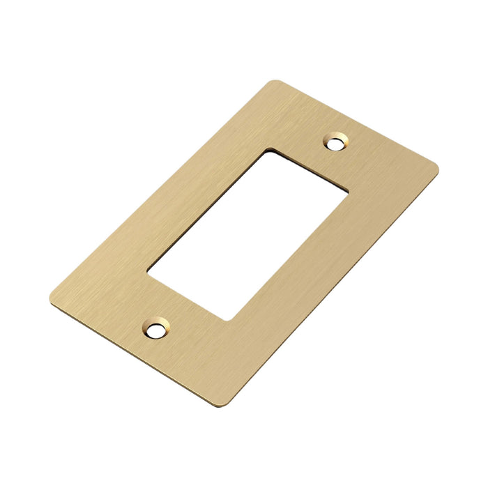 Wall Plate in Brass/Without Logo (1-Gang).