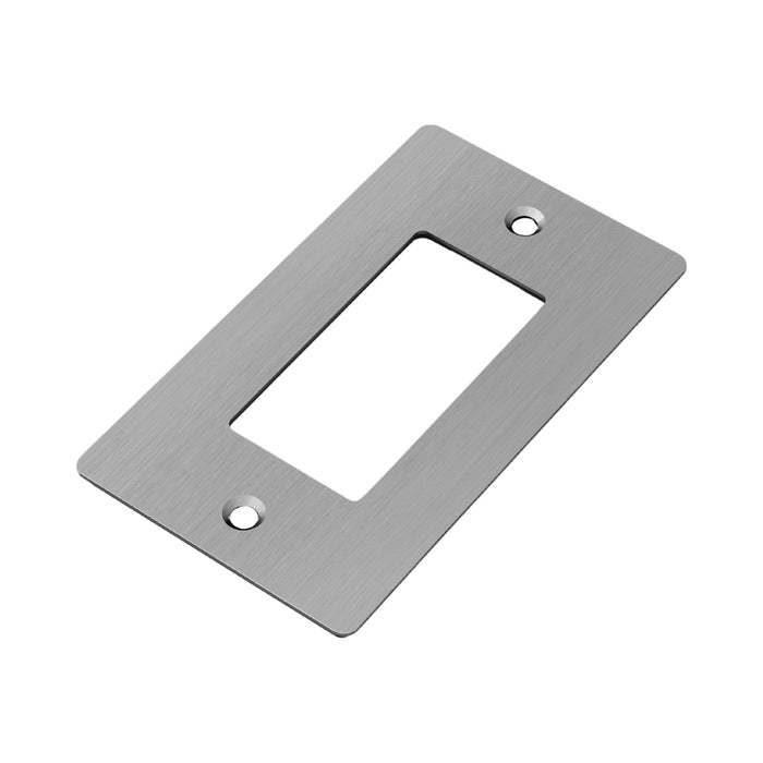 Wall Plate in Steel/Without Logo (1-Gang).