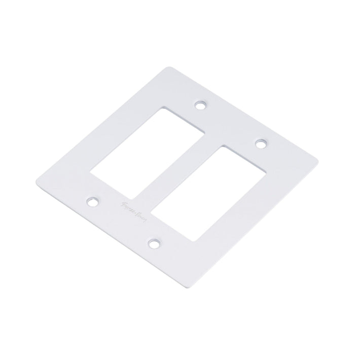 Wall Plate in White/Logo (2-Gang).