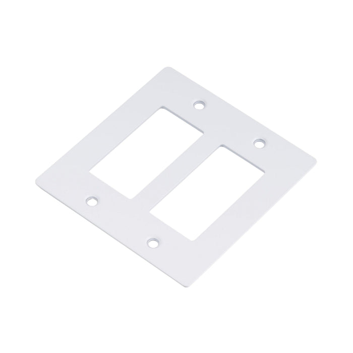 Wall Plate in White/Without Logo (2-Gang).