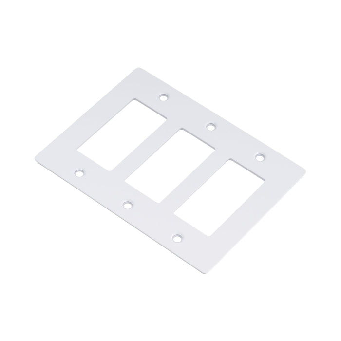 Wall Plate in White/Without Logo (3-Gang).