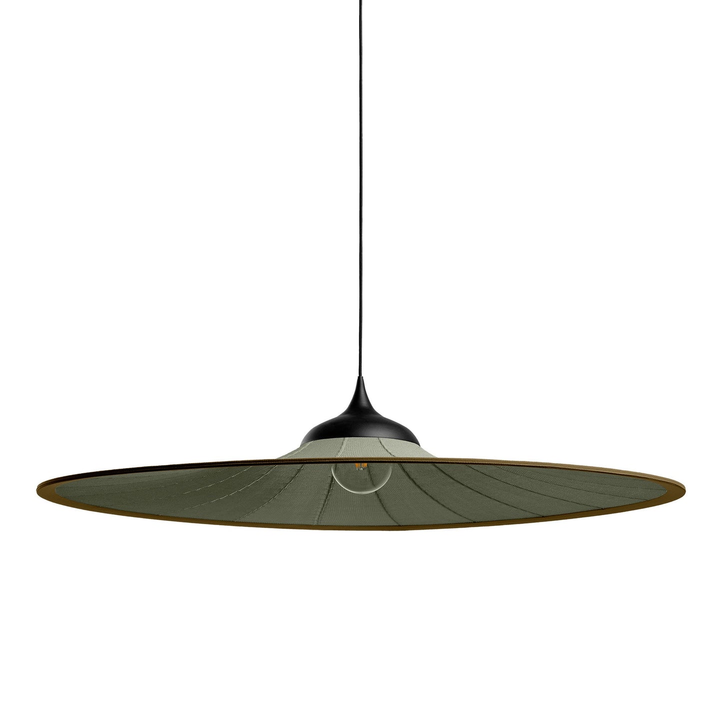 Bloom Pendant Light in Olive Green (Large).