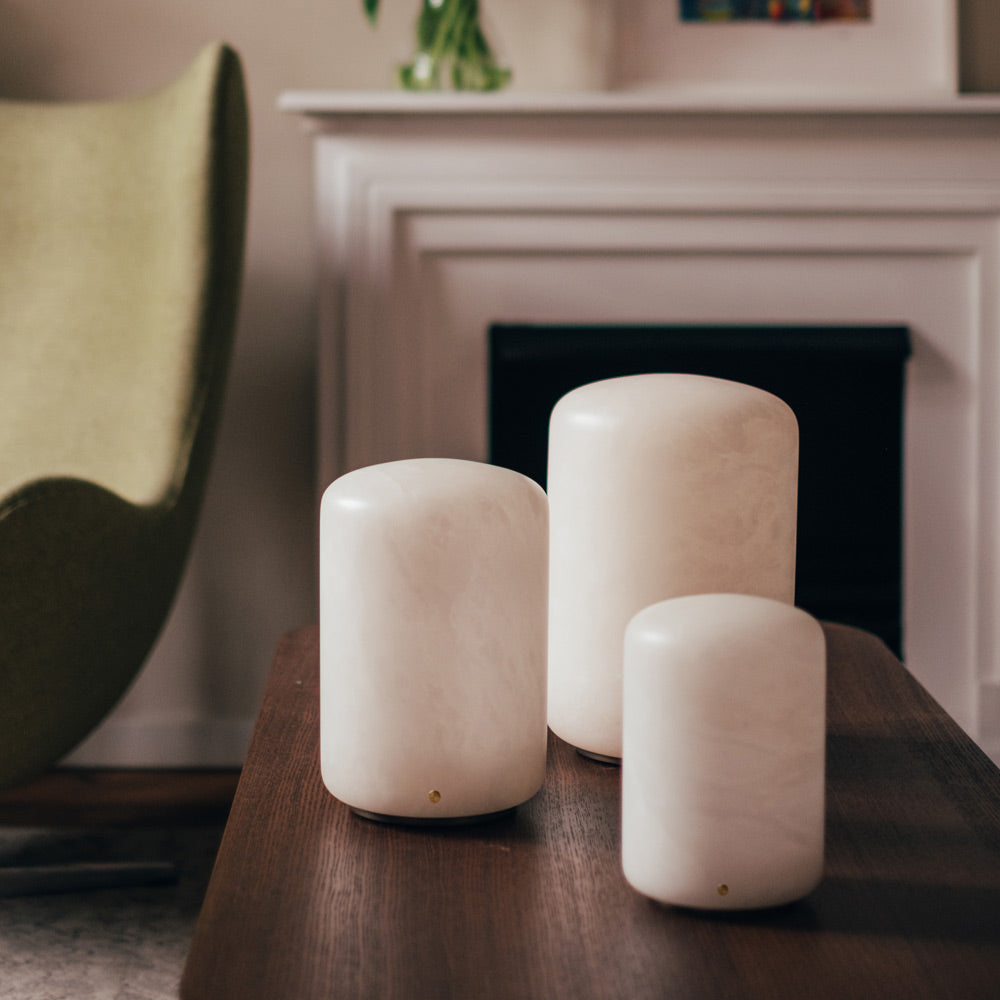 Capsule LED Table Lamp in living room.