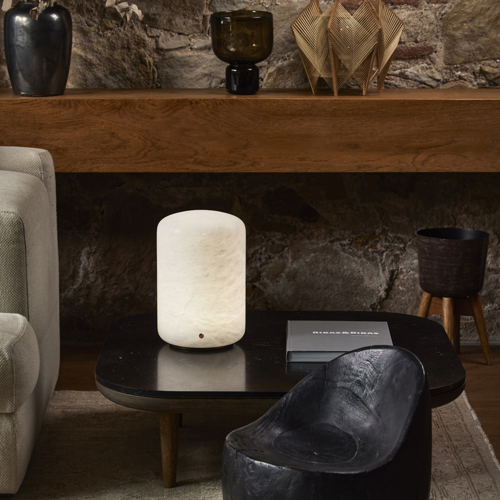 Capsule LED Table Lamp in living room.