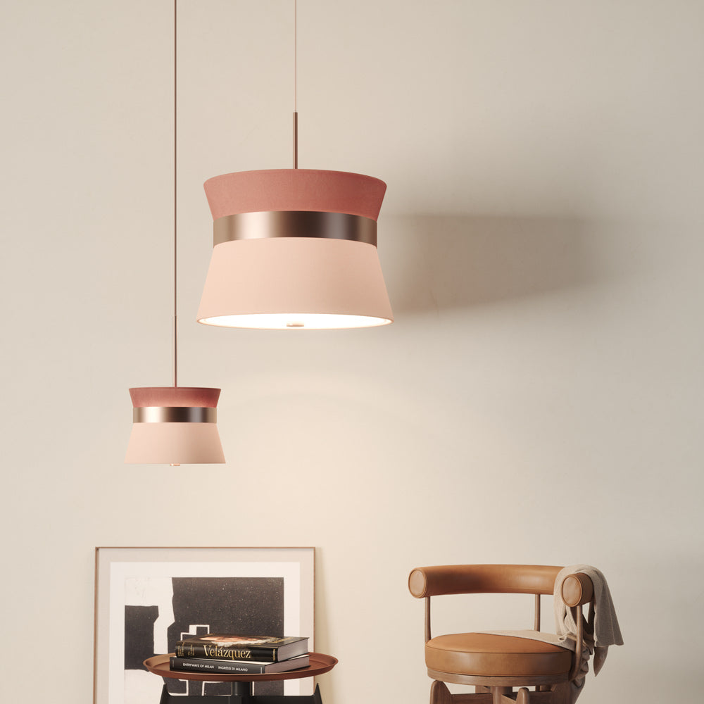Caramelo Pendant Light in living room.