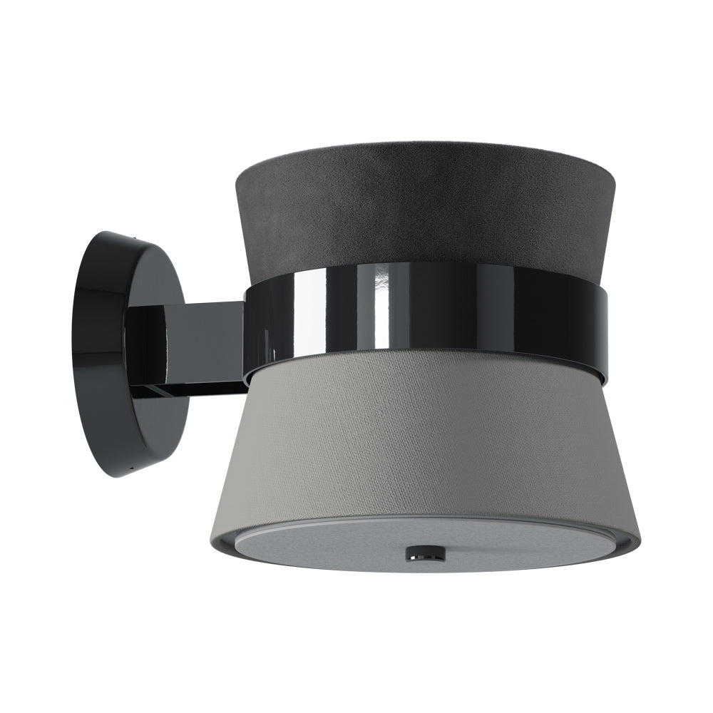 Caramelo Wall Light in Carbon.