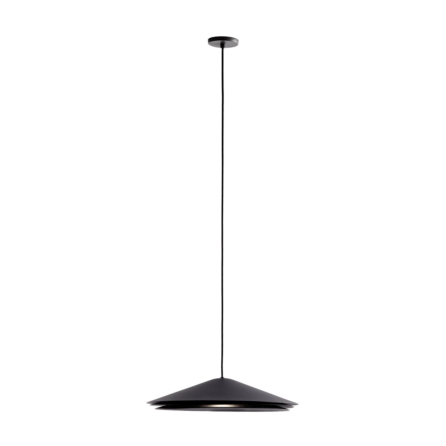 Colette LED Pendant Light in Black (Large).