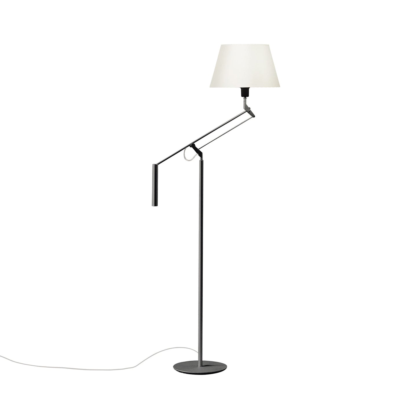 Galilea Floor Lamp in Stone Grey.