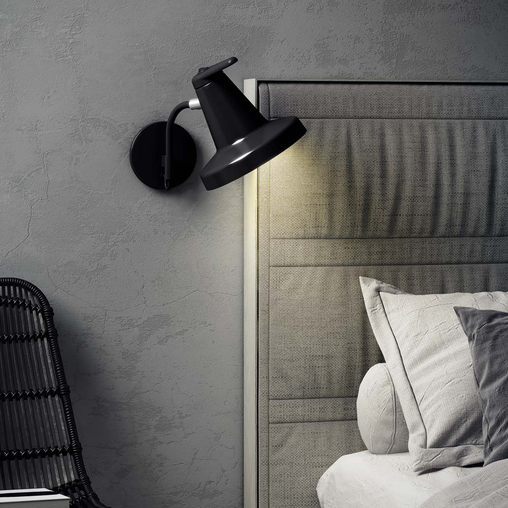 Garçon Wall Light in bedroom.