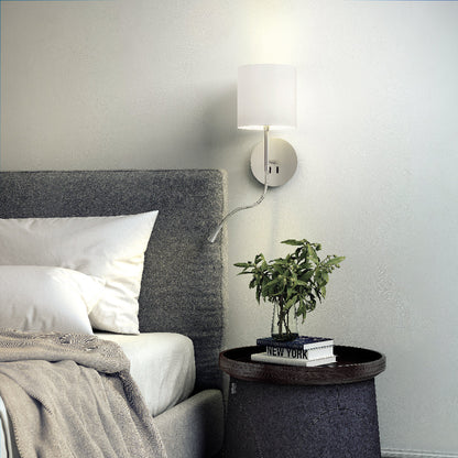 Hotel-Python LED Wall Light in bedroom.