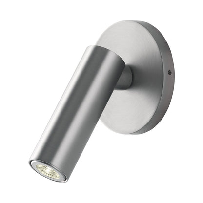 Jerry LED Wall Light in Nickel Matt.