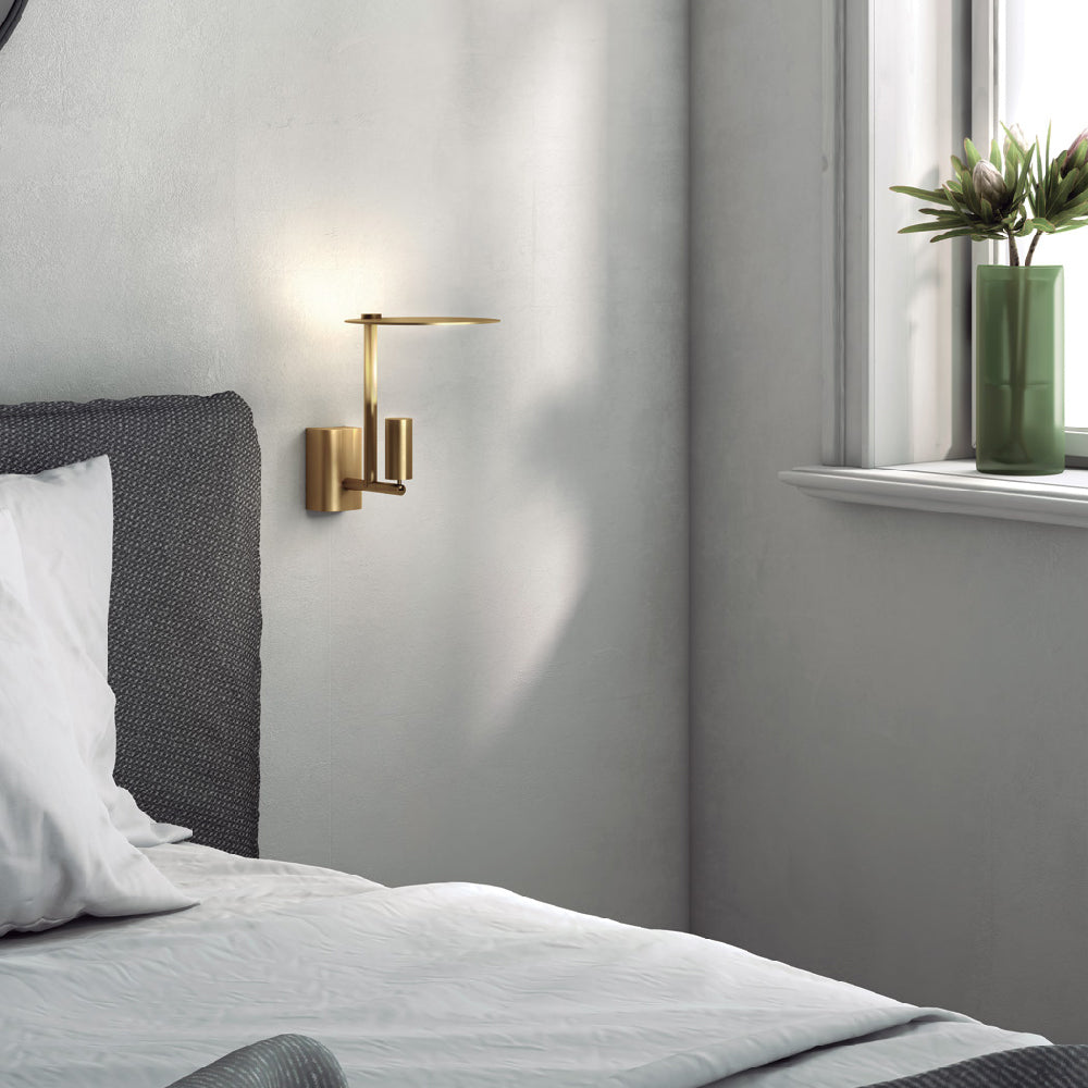 Kelly LED Wall Light in bedroom.