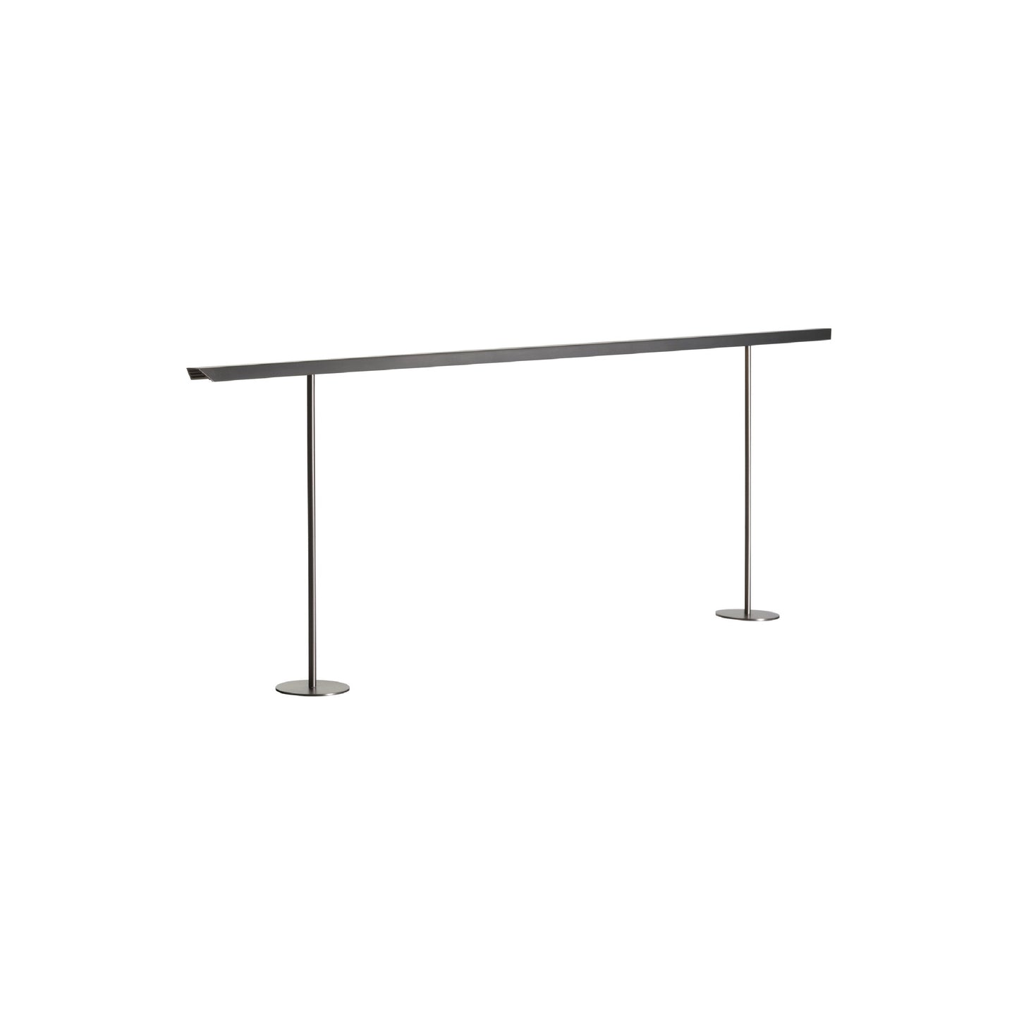 Lineal Biblo LED Table Lamp in Matt Nickel (Small).