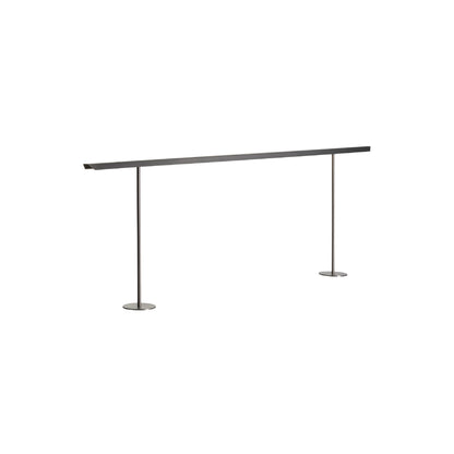 Lineal Biblo LED Table Lamp in Matt Nickel (Small).